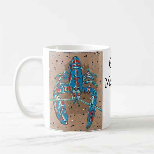 Vibrant Abstract Lobster Mug Koffiemok (Links)