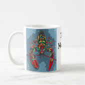 Vibrant Abstract Lobster Mug Koffiemok (Links)