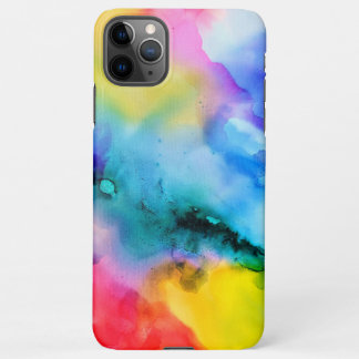 Vibrant Abstract Multicolor Watercolor Phone Case iPhone 11Pro Max Hoesje