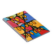 Vibrant Abstract Notitieboek (Rechterzijde)