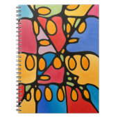 Vibrant Abstract Notitieboek (Voorkant)
