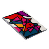 Vibrant Abstract Notitieboek (Rechterzijde)