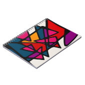 Vibrant Abstract Notitieboek (Linkerzijde)