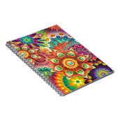 Vibrant Abstract Notitieboek (Rechterzijde)