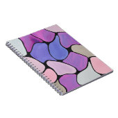 Vibrant Abstract Notitieboek (Rechterzijde)