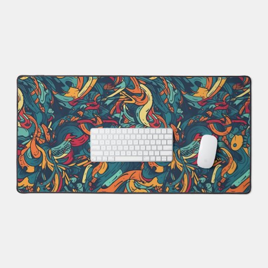 Vibrant Abstract Oceanic Currents Bureaumat (Keyboard & Muis)