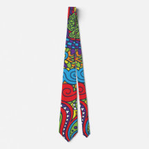 Vibrant Abstract Paisley Pattern