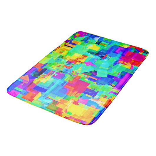 Vibrant Abstract patroon Badmat (Gekanteld)