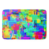 Vibrant Abstract patroon Badmat (Voorkant)
