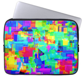 Vibrant Abstract patroon Laptop Sleeve