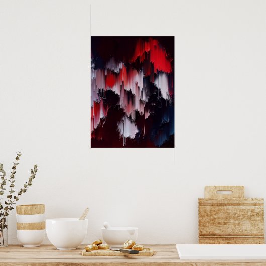 Vibrant Abstract Pattern Wall Art Poster (Keuken)