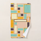 Vibrant abstract pattern with rectangles bad handdoek (Handdoek)