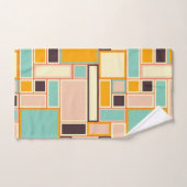 Vibrant abstract pattern with rectangles bad handdoek (Handdoek)