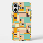 Vibrant abstract pattern with rectangles Case-Mate iPhone case (Achterkant)