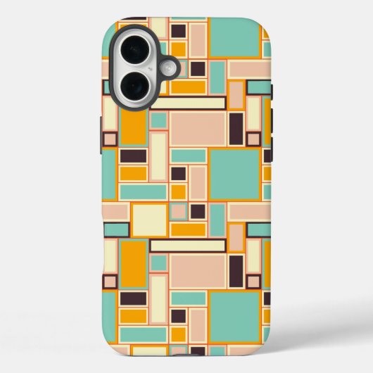 Vibrant abstract pattern with rectangles Case-Mate iPhone case (Achterkant)