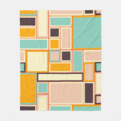 Vibrant abstract pattern with rectangles fleece deken (Voorkant)