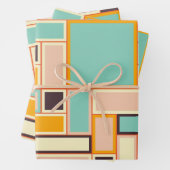 Vibrant abstract pattern with rectangles inpakpapier vel (In situ)