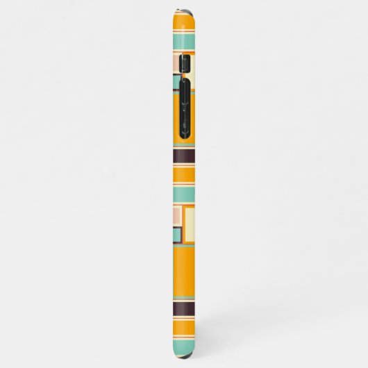 Vibrant abstract pattern with rectangles iPhone hoesje (Linkerkant)