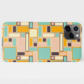 Vibrant abstract pattern with rectangles iPhone hoesje (Achterkant horizontaal)