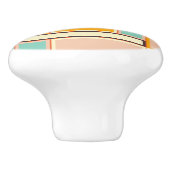 Vibrant abstract pattern with rectangles keramische knop (Zijkant)