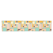 Vibrant abstract pattern with rectangles korte tafelloper (Horizontaal)