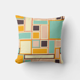 Vibrant abstract pattern with rectangles kussen