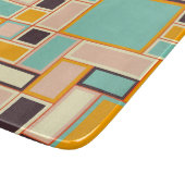 Vibrant abstract pattern with rectangles snijplank (Hoek)