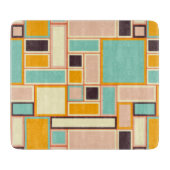 Vibrant abstract pattern with rectangles snijplank (Voorkant)
