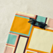 Vibrant abstract pattern with rectangles strandlaken (In situ)