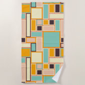 Vibrant abstract pattern with rectangles strandlaken (Voorkant)