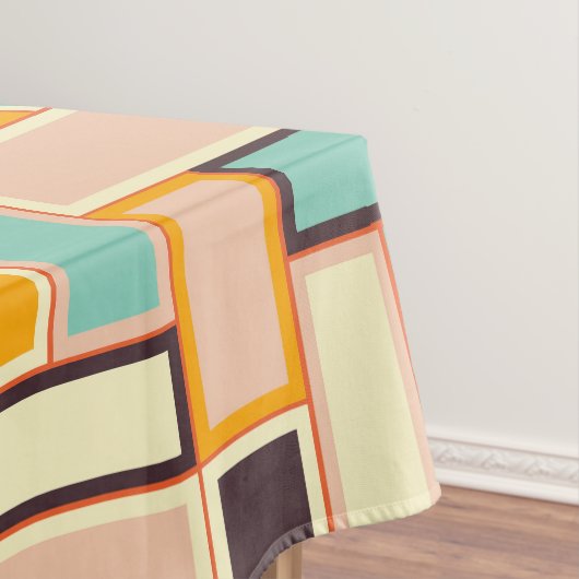 Vibrant abstract pattern with rectangles tafelkleed (Voorbeeld)