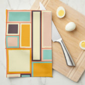 Vibrant abstract pattern with rectangles theedoek (Quarter Fold)