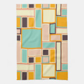 Vibrant abstract pattern with rectangles theedoek (Verticaal)