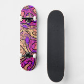 Vibrant Abstract Persoonlijk Skateboard (Voorkant)