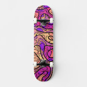 Vibrant Abstract Persoonlijk Skateboard (Voorkant)