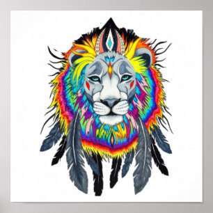 Vibrant Abstract Poster voor het schilderen van le