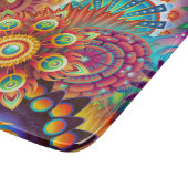 Vibrant Abstract Snijplank (Hoek)