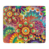Vibrant Abstract Snijplank (Voorkant)