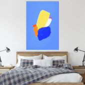Vibrant abstract Stretted Canvas afdrukken (Insitu (Slaapkamer))