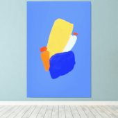 Vibrant abstract Stretted Canvas afdrukken (Insitu (Houten vloer))