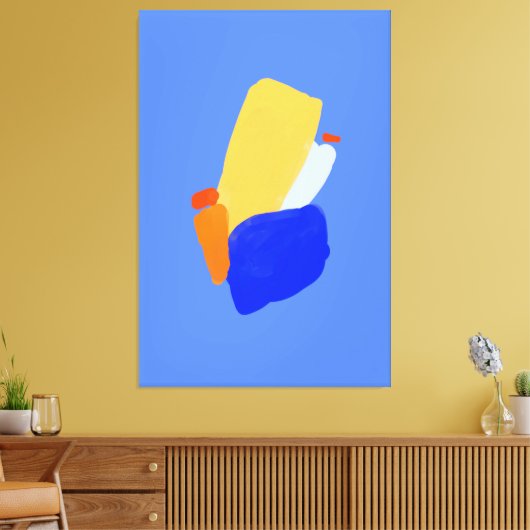 Vibrant abstract Stretted Canvas afdrukken (Insitu (Woonkamer))