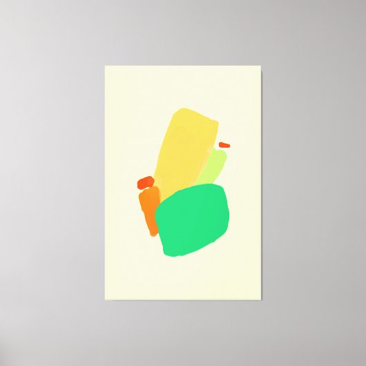 Vibrant abstract Stretted Canvas afdrukken (Voorkant)