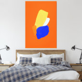 Vibrant abstract Stretted Canvas afdrukken (Insitu (Slaapkamer))