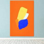 Vibrant abstract Stretted Canvas afdrukken (Insitu (Houten vloer))