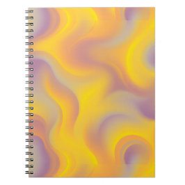 Vibrant Abstract Swirl  Notitieboek
