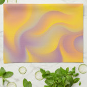 Vibrant Abstract Swirl  Theedoek (Gevouwen)