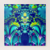 Vibrant Abstract symmetrisch fractal Legpuzzel (Verticaal)