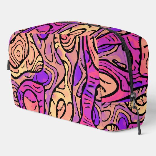 Vibrant Abstract Toilettasje (Rechterhoek)