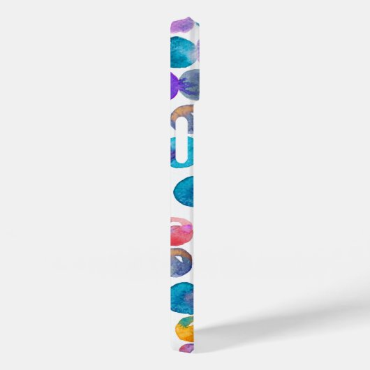 Vibrant Abstract Watercolor iPhone Case  (Achterkant / Rechts)