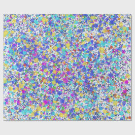 Vibrant Abstract Watercolor Splatter Pattern Cadeaupapier